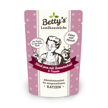 Betty's Country Kitchen Fresh Bag Tīrā liellopa gaļa ar gurķenes eļļu 100 g
