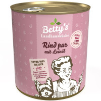 Betty's Country Kitchen Tīra liellopa gaļa ar linsēklu eļļu 800g