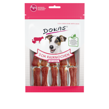 200908 DOKAS 5 cm chew bone with duck 12pcs