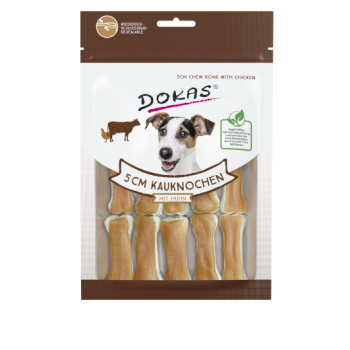 200960 DOKAS 5 cm chew bone with chicken 12pcs